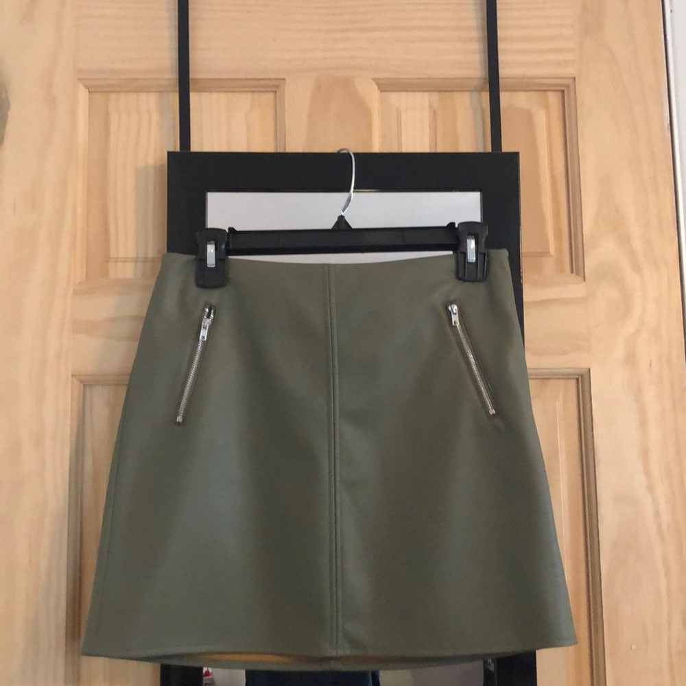 Faux Leather mini skirt